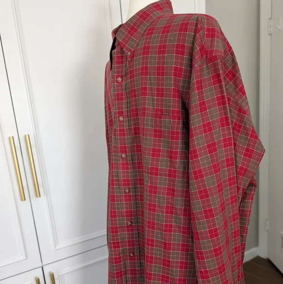 Brooks Brothers Red Plaid Shirt Non Iron Cotton XL - Picture 4 of 6